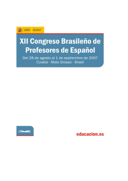 Actas del XII Congreso Brasileño de Profesores de Español