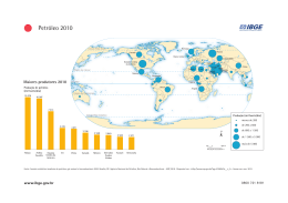 Produção de petróleo - IBGE | Atlas geográfico