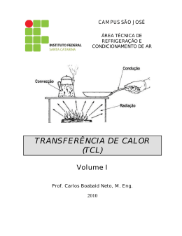 TRANSFERÊNCIA DE CALOR (TCL) - IF