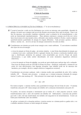 1a Lei, calorimetria, condução do calor e ondas