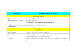 PROPOSTAS DE ALTERA&Ccedil;&Atilde;O AO ESTATUTO DA
