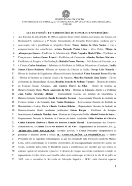 ATA DA 6&ordf; SESS&Atilde;O EXTRAORDIN&Aacute;RIA DO CONSUNI