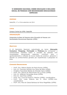 VI SEMIN&Aacute;RIO NACIONAL SOBRE EDUCA&Ccedil;&Atilde;O E - PPGED