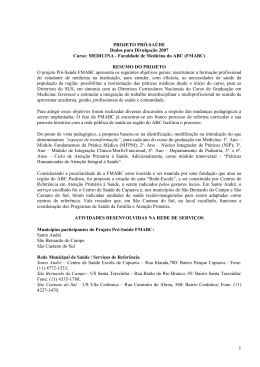 PROJETO PR-SADE - Pr&oacute;