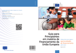 Guia para Principiantes em mat&eacute;ria de Financiamento da