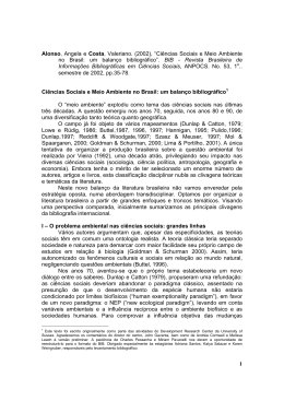 1 Alonso, Angela e Costa, Valeriano. (2002), “Ciências Sociais e