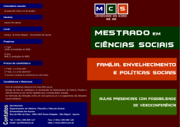 mestrado em ciências sociais ciências sociais