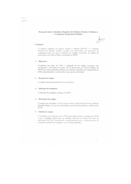 Protocolo entre o Instituto Superior de Ciências Sociais e Politicas e