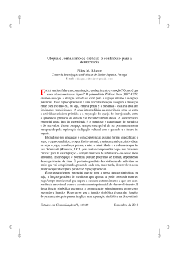 Utopia e Jornalismo de ci&ecirc;ncia: o contributo para a democracia