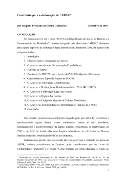 Contributo para a elabora&ccedil;&atilde;o do &ldquo;ABDR&rdquo;