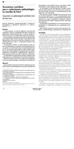 para o conhecimento epidemiológico