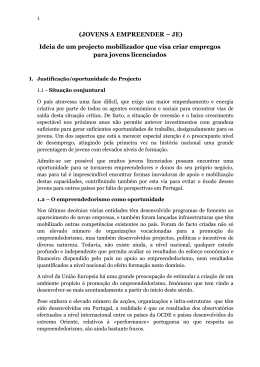 Jovens a Empreender - Associa&ccedil;&atilde;o para a Partilha do Conhecimento