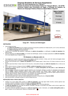 técnico de enfermagem - hc - uftm -mg