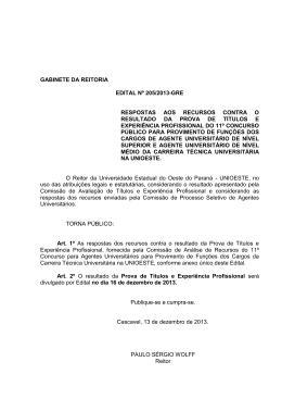 GABINETE DA REITORIA