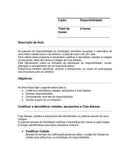 Disponibilidade - Global Learning Center