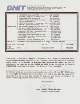 INTERENGE Constru&ccedil;&atilde;o LTDA ....................... ..(62) 3518-7500