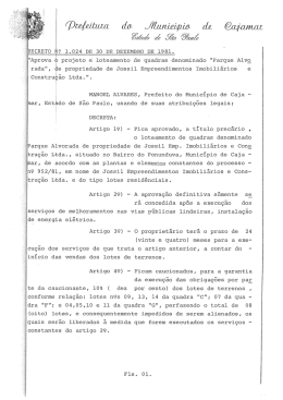 Constru&ccedil;&atilde;o Ltda.". - Prefeitura de Cajamar