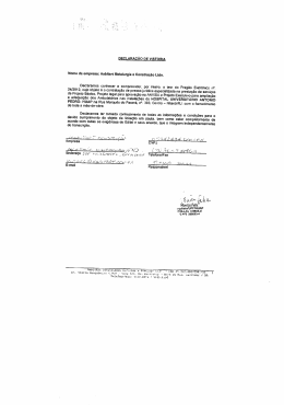Declara&ccedil;&otilde;es - Hospital Universit&aacute;rio Antonio Pedro