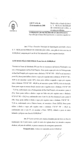 DE coNsTRU&Ccedil;&Atilde;o LTDA., e