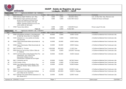 HUOP - Saldo de Registro de pre&ccedil;o
