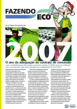 O ano da adequa&ccedil;&atilde;o do contrato de concess&atilde;o