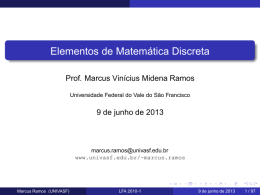 Elementos de Matem&aacute;tica Discreta