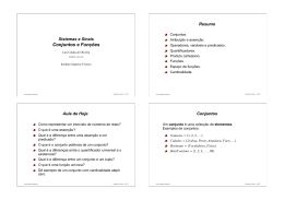 Conjuntos e Fun&ccedil;&otilde;es