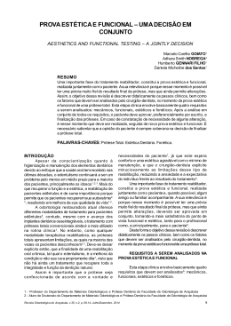 prova est&eacute;tica e funcional &ndash; uma decis&atilde;o em conjunto