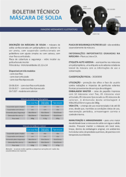 M&aacute;scara de Solda