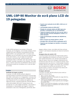 UML-19P-90 Monitor de ecrã plano LCD de 19 polegadas