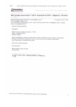 (SRP n.&ordm; 56-13 - EPI`S - ANALISE TECNICA - DIVIMED)