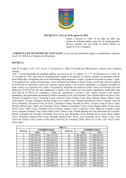 DECRETO N&ordm; 1 - Prefeitura de Contagem