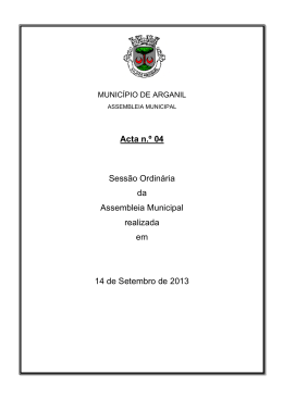 Acta n.&ordm; 4 de Setembro de 2013