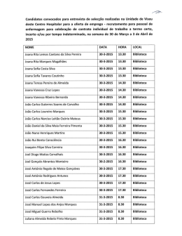 Nota Informativa - Lista de candidatos convocados para entrevista