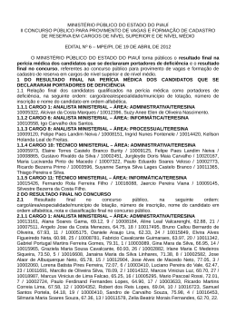 Resultado final - concurso p&uacute;blico