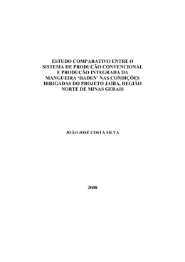 Jo&atilde;o Jos&eacute; Costa Silva - Produ&ccedil;&atilde;o Vegetal no Semi&aacute;rido