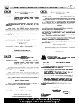 Prefeitura Municipal de Cucal de Telha