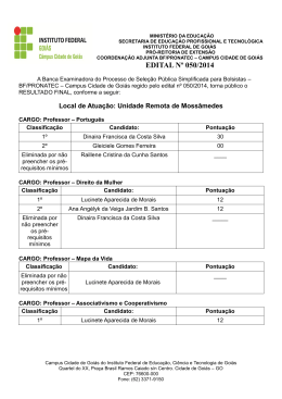 EDITAL N&ordm; 050/2014