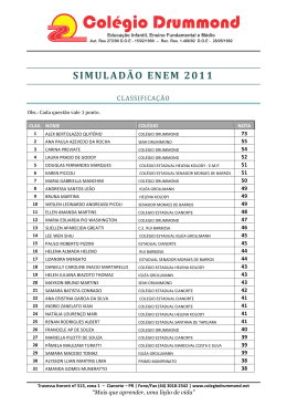 Arquivo da Classificação