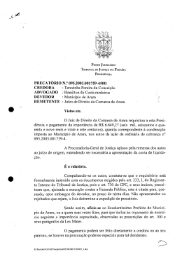 CREDORA - Tribunal de Justiça da Paraíba