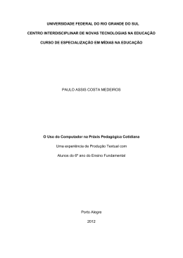 O uso do computador na práxis pedagógica cotidiana: uma