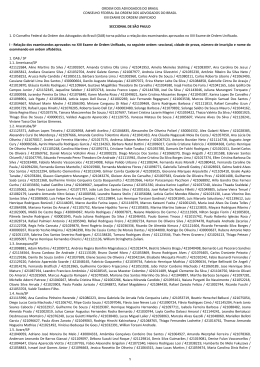 ORDEM DOS ADVOGADOS DO BRASIL