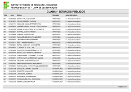 GUARAI - SERVI&Ccedil;OS P&Uacute;BLICOS