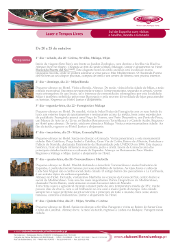 Sul de Espanha com visitas a Sevilha, Ronda e Granada
