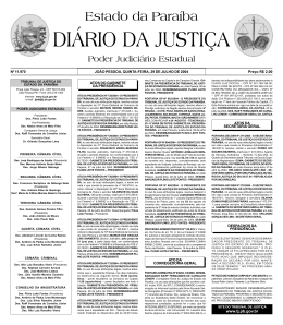 Diario da Justi a 29-05-2001 - Tribunal de Justi&ccedil;a da Para&iacute;ba