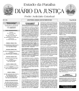 Diario da Justi a 29-05-2001 - Tribunal de Justi&ccedil;a da Para&iacute;ba