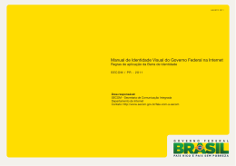 Manual de Identidade Visual do Governo Federal na Internet