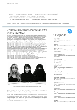 Projeto com v&eacute;us explora rela&ccedil;&atilde;o entre rosto e liberdade | (11) 3107