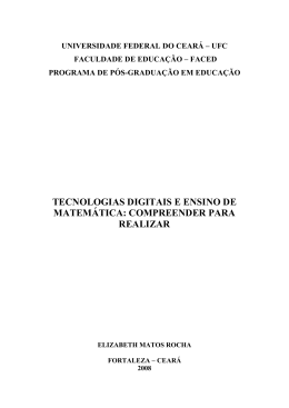A tese - Universidade Federal do Ceará