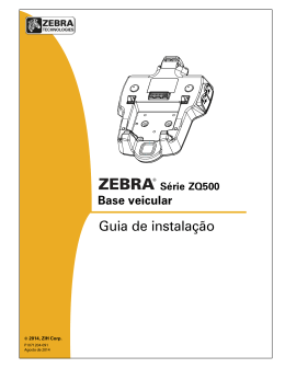 Guia de instala&ccedil;&atilde;o - Zebra Technologies Corporation